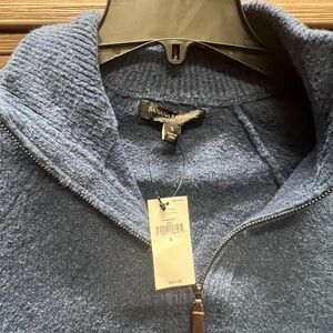 Banana Republic Men's Zip-Up Sweater in Navy